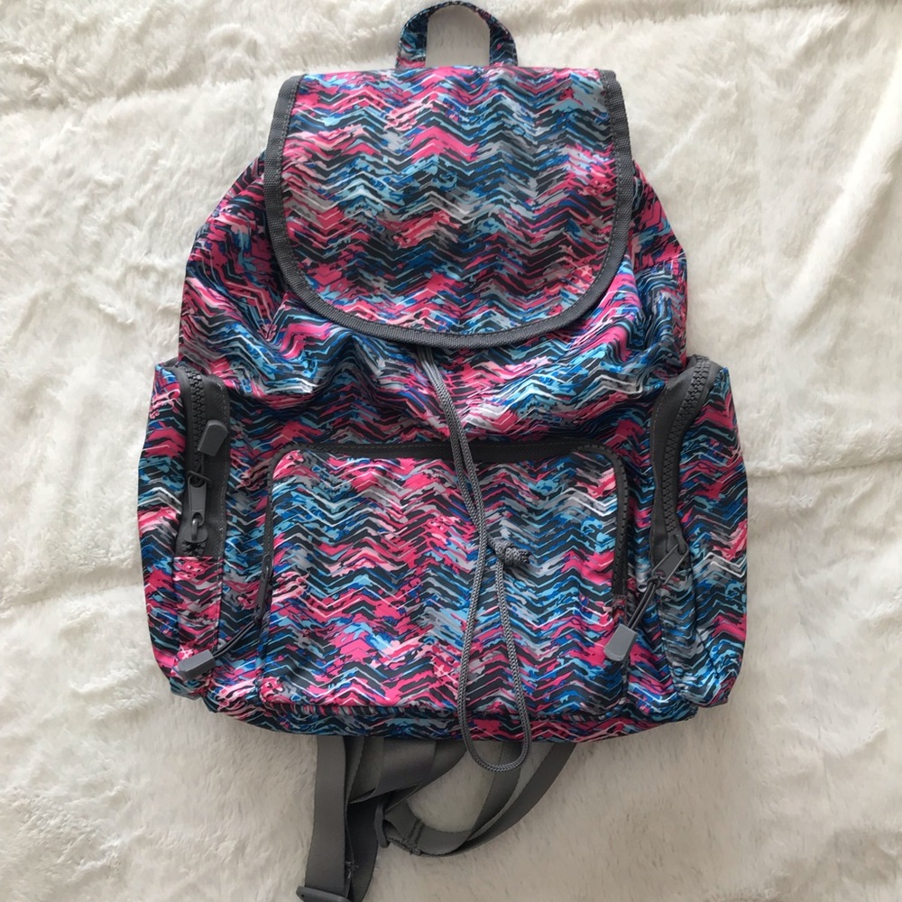 Blue and Pink Adjustable Backpack